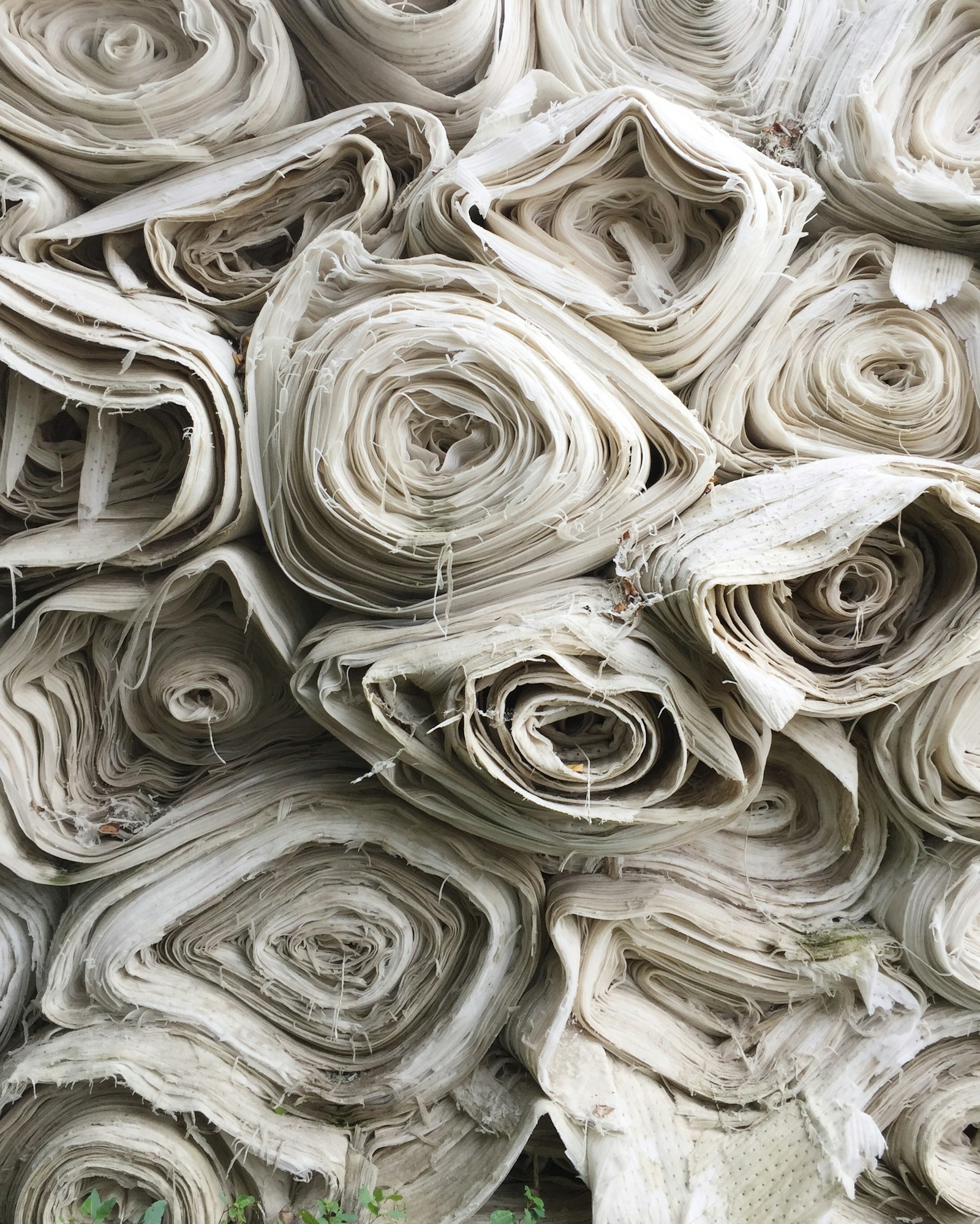 Illustrative textile rolls used for apparel production